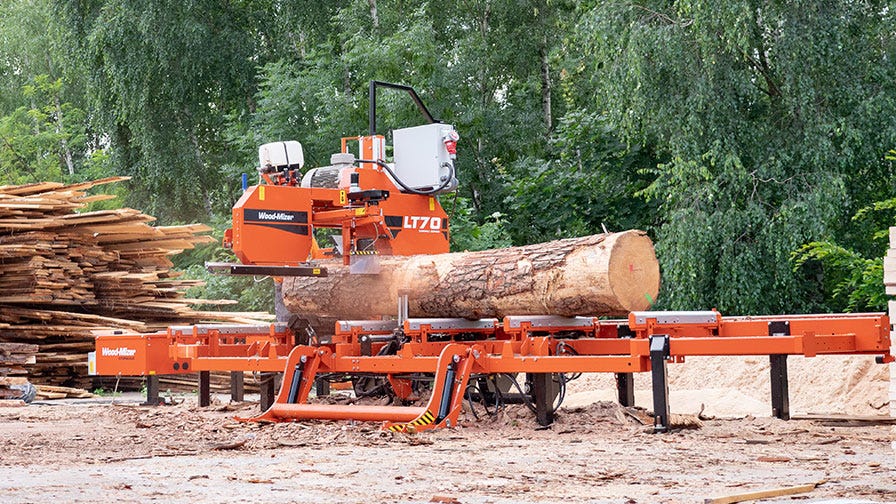stationäres Sägewerk